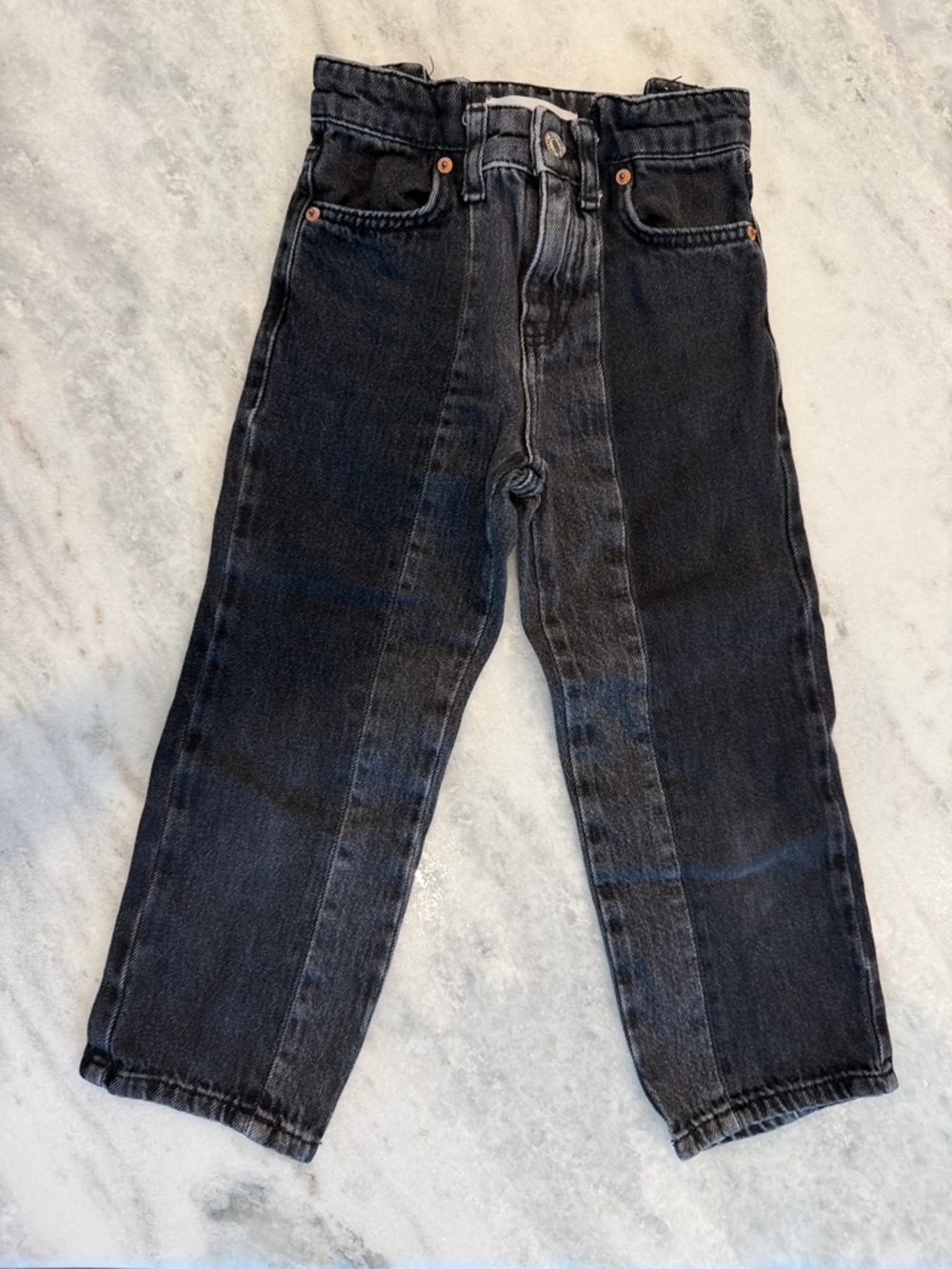 Zara Girls Black Denim Pants Size 6
